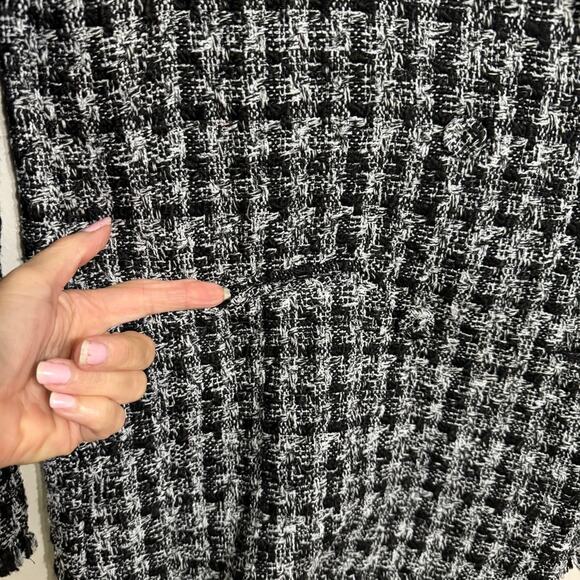 STORIA Plaid Tweed Double Breast Blazer Size M - Picture 5 of 6